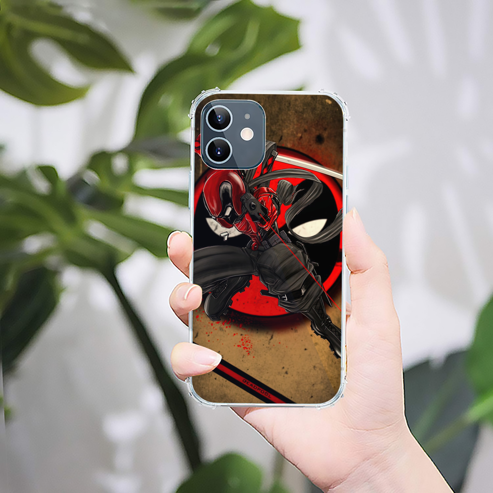 （画像用） Deadpool デッドプール 【iPhone 12シリーズ対応】透明スマホケース（クリアソフトケース）